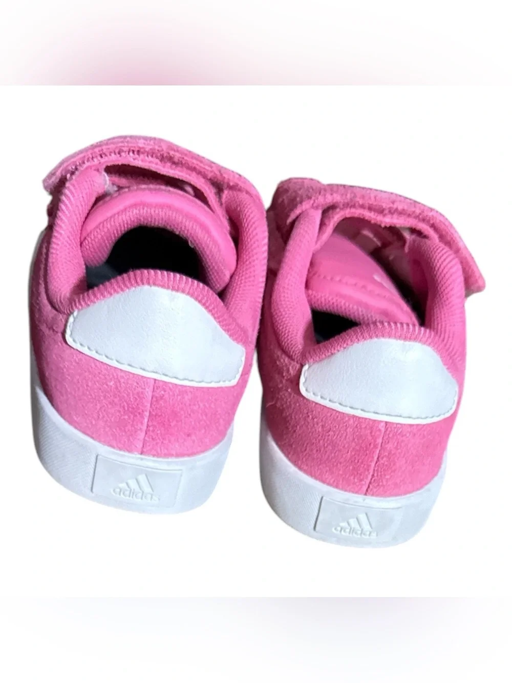 Pink Adidas VL Court 3.0 children's sneakers Size 10K